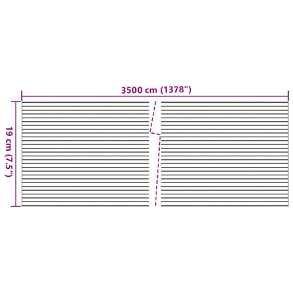 Garden Privacy Screen Marble Gravel Look Grey 35x0,19 m PVC