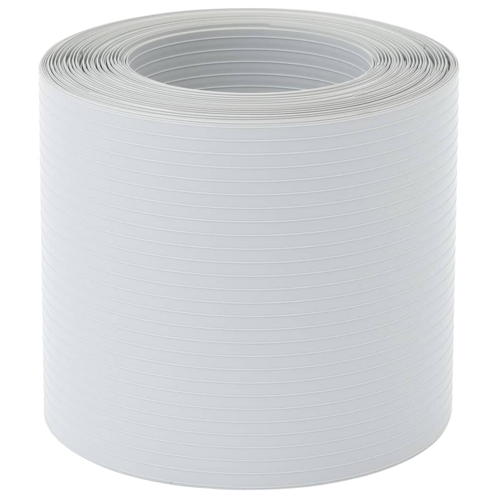 Garden Privacy Screens 10 pcs Light Grey 252.5x19 cm PVC