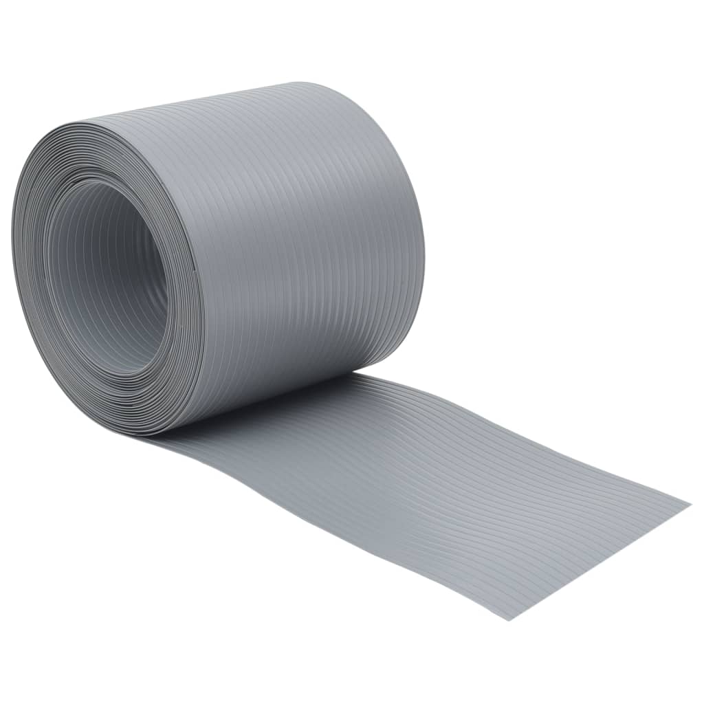 Garden Privacy Screens 10 pcs Grey 252.5x19 cm PVC