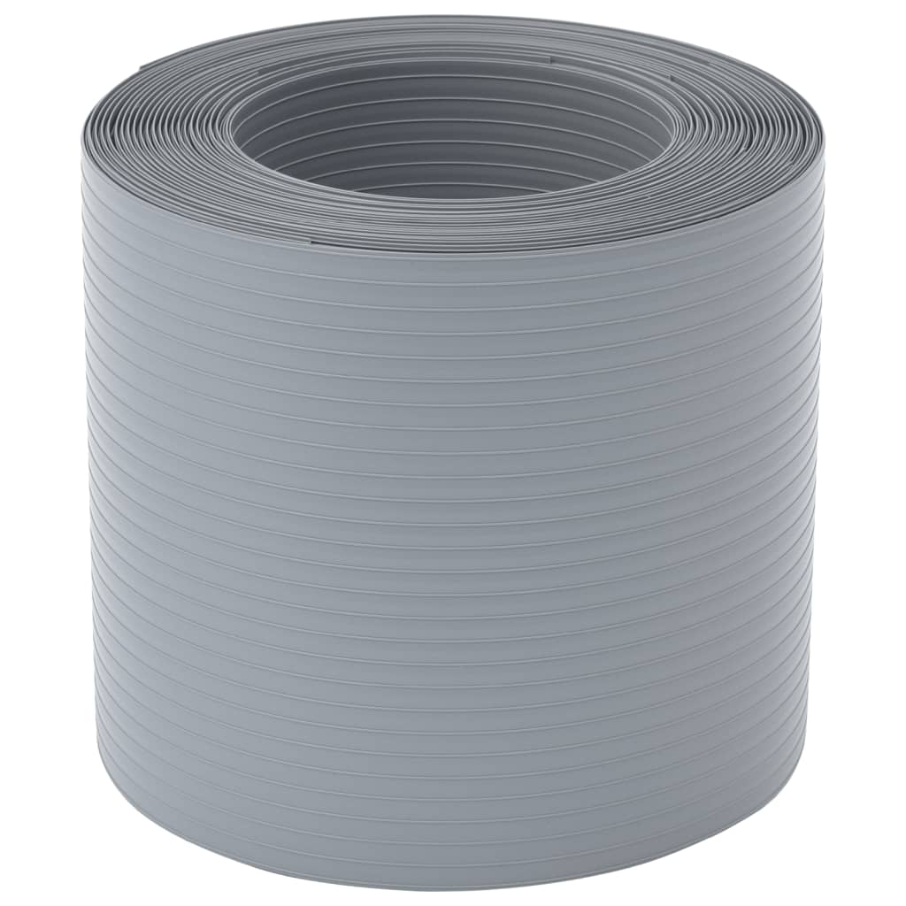 Garden Privacy Screens 10 pcs Grey 252.5x19 cm PVC