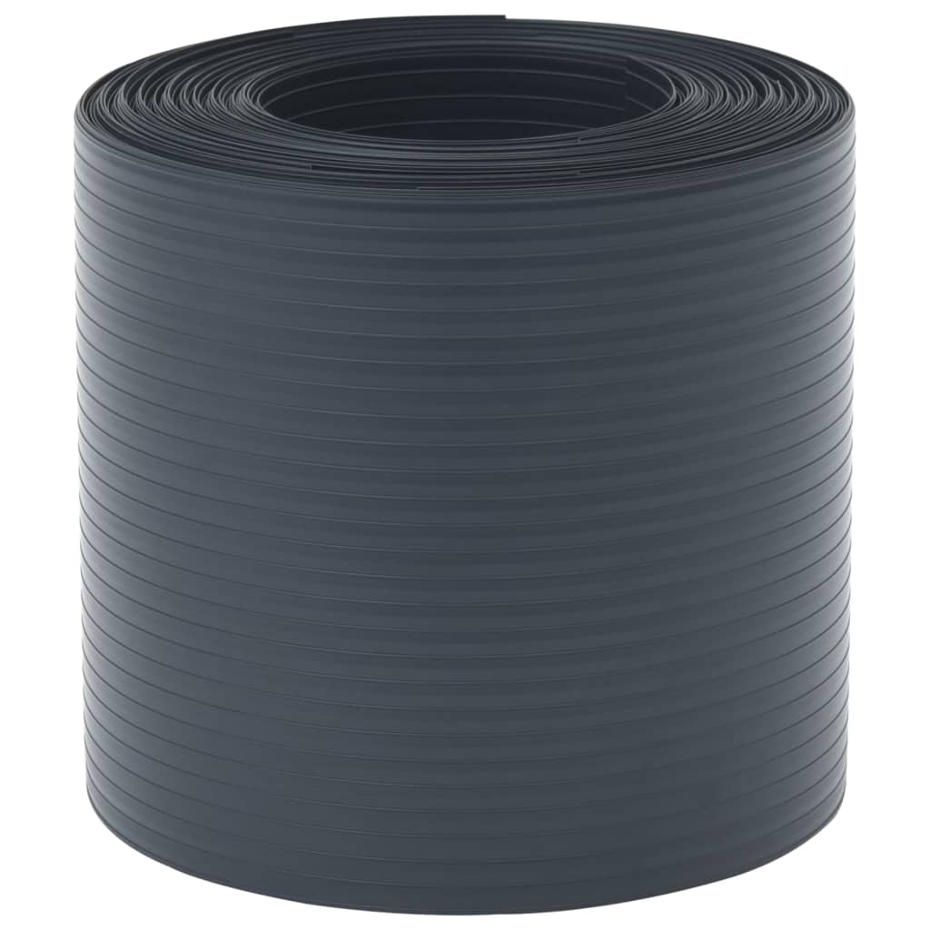 Garden Privacy Screens 10 pcs Black 252.5x19 cm PVC