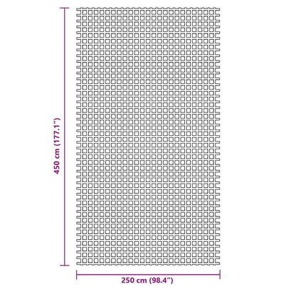Tent Carpet Anthracite 4.5x2.5 m