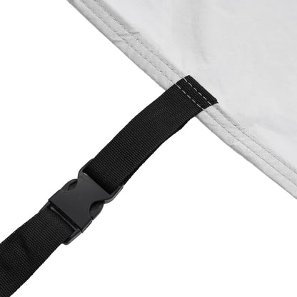 Car Cover for Sedan with Buckle Straps Full Silver L