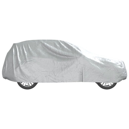 Car Cover for SUV with Buckle Straps Full Silver M