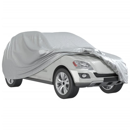 Car Cover for SUV with Buckle Straps Full Silver L