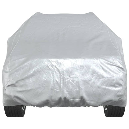Car Cover for SUV with Buckle Straps Full Silver L
