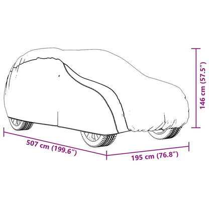 Car Cover for SUV with Buckle Straps Full Silver XL