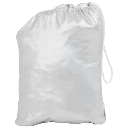Half Car Cover with Hooks Silver L