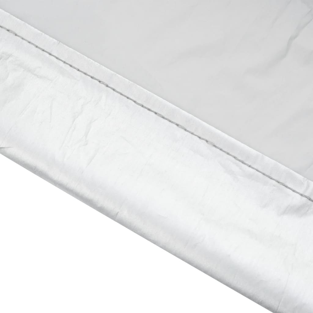 Half Car Cover with Hooks Silver L