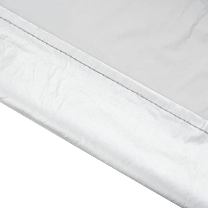 Half Car Cover with Hooks Silver L