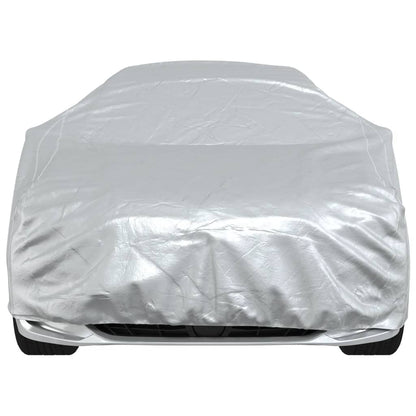 Car Cover for Sedan with Buckle Straps Full Silver XXL PEVA