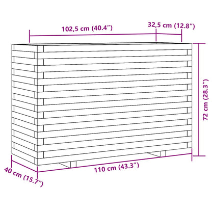 Garden Planter 110x40x72 cm Solid Wood Douglas