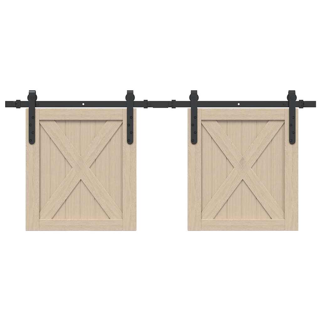  Sliding Cabinet Door Kit 122 cm Carbon Steel