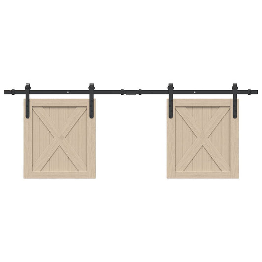 Sliding Cabinet Door Kit 152 cm Carbon Steel