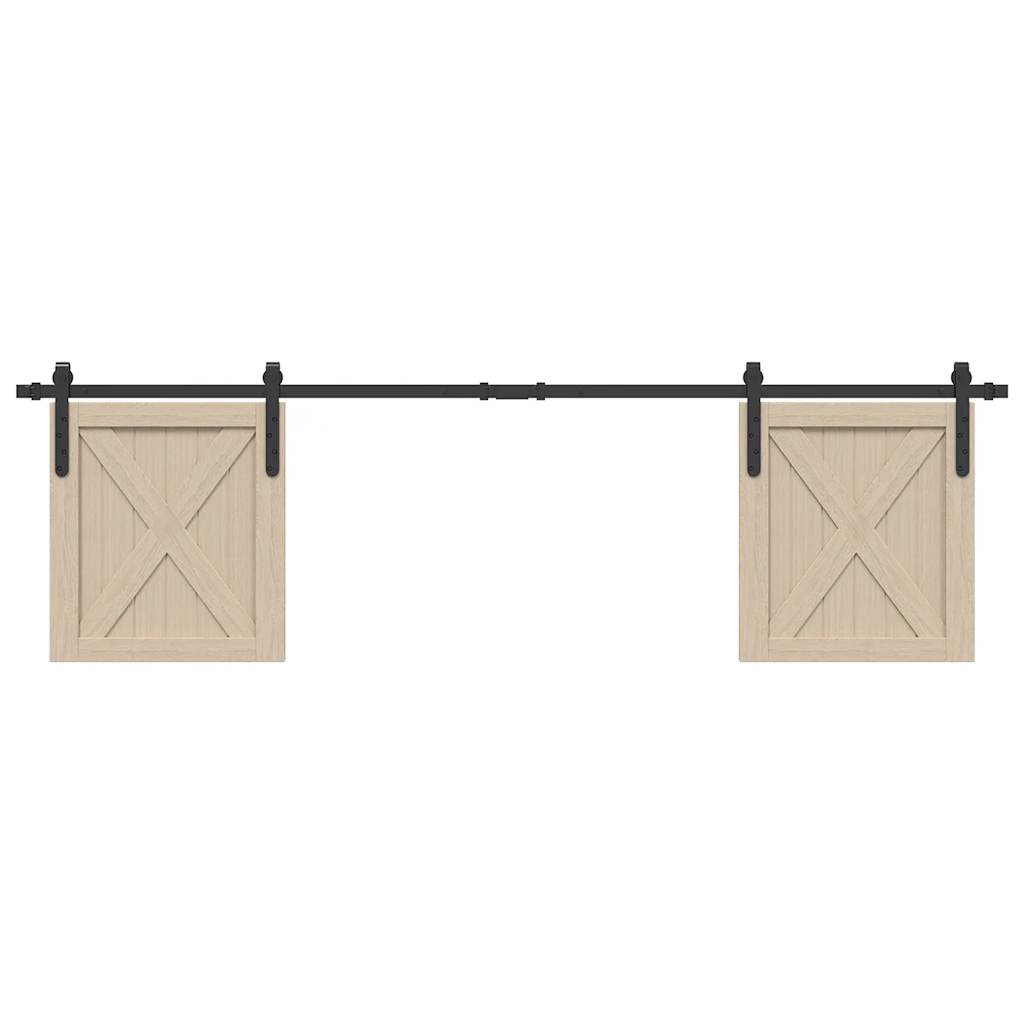  Sliding Cabinet Door Kit 183 cm Carbon Steel
