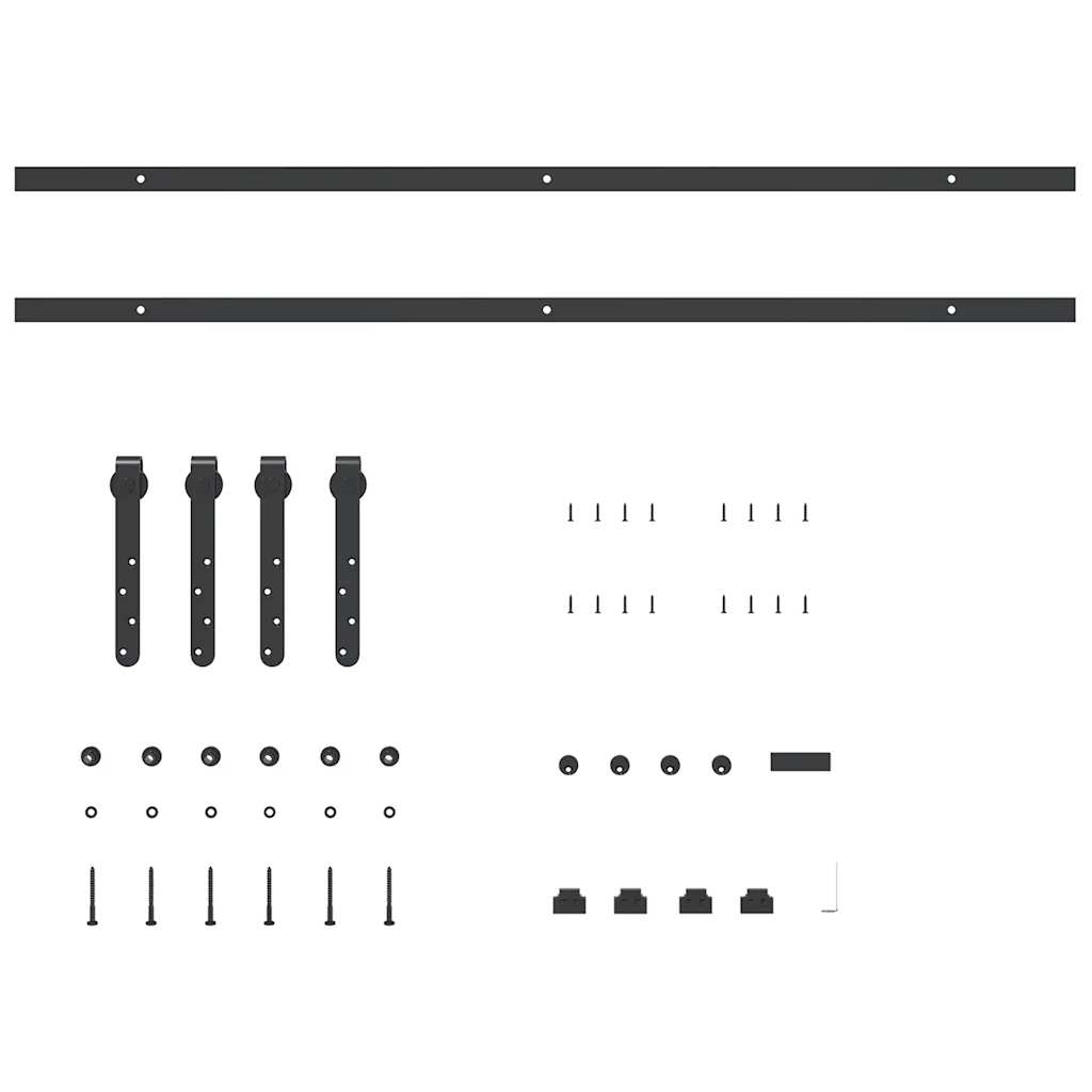  Sliding Cabinet Door Kit 213 cm Carbon Steel
