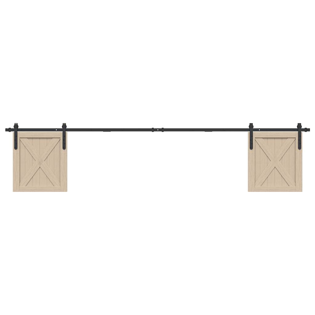  Sliding Cabinet Door Kit 244 cm Carbon Steel