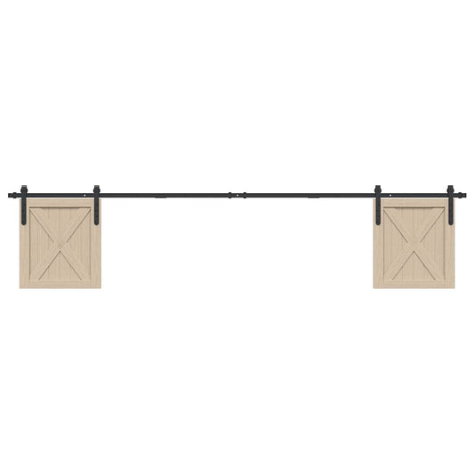  Sliding Cabinet Door Kit 244 cm Carbon Steel