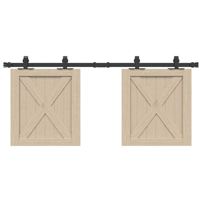  Sliding Cabinet Door Kit 122 cm Carbon Steel