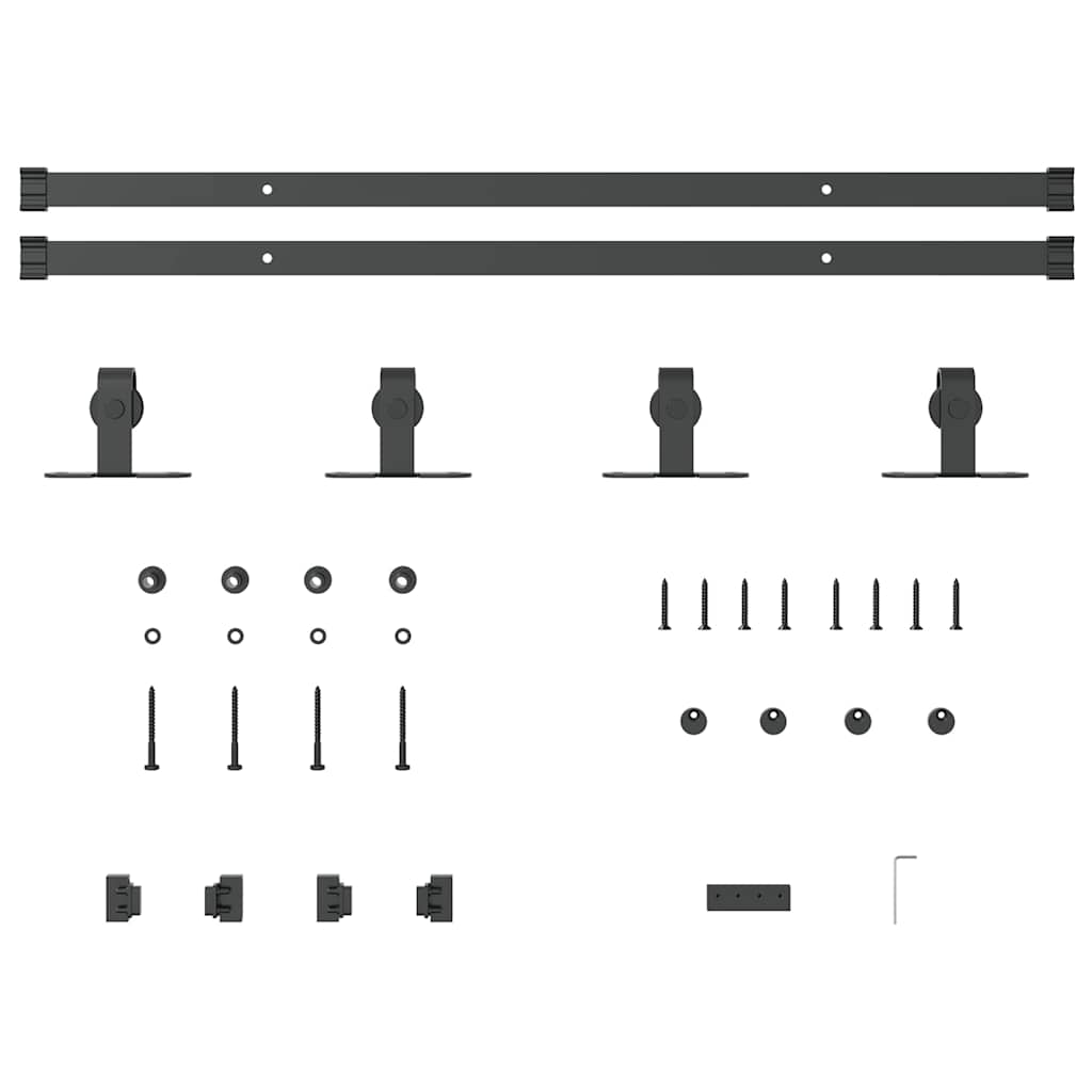Sliding Cabinet Door Kit 152 cm Carbon Steel