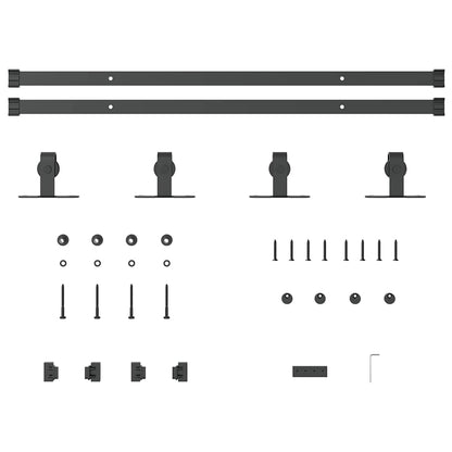 Sliding Cabinet Door Kit 152 cm Carbon Steel