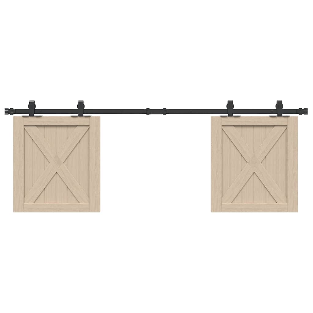 Sliding Cabinet Door Kit 152 cm Carbon Steel