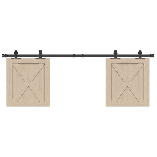 Sliding Cabinet Door Kit 152 cm Carbon Steel