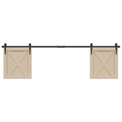 Sliding Cabinet Door Kit 183 cm Carbon Steel