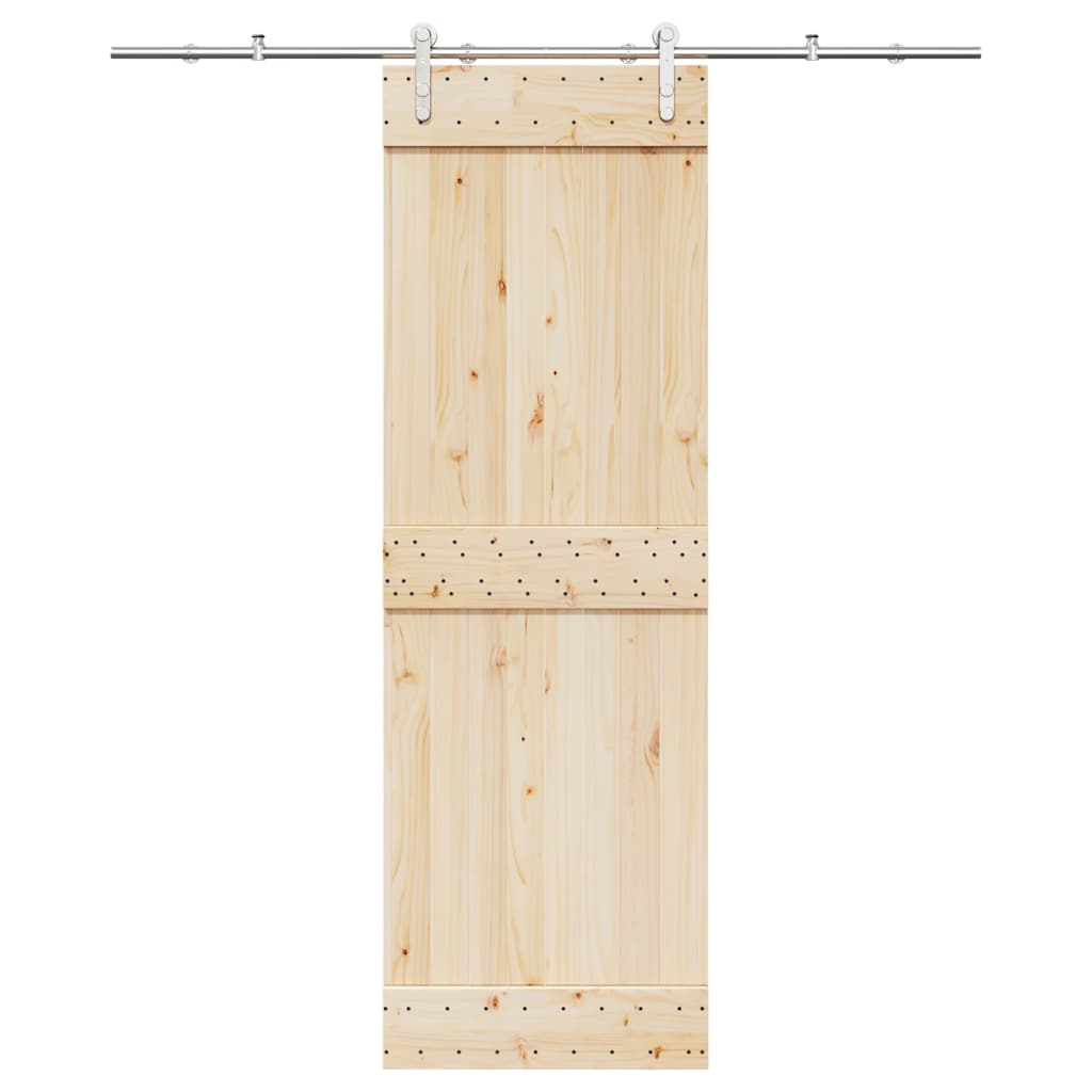 Sliding Door Hardware Kit 183 cm Stainless Steel Silver