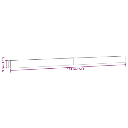 Sliding Door Hardware Kit 183 cm Aluminium Alloy Sliver