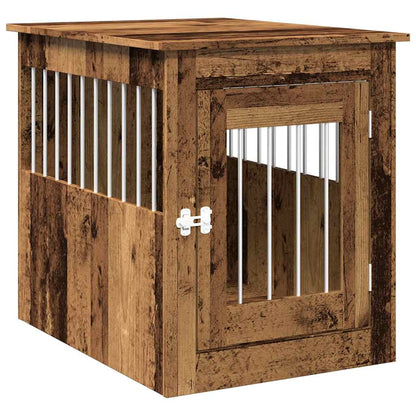 Dog Crate Furniture Old Wood 55x75x65 cm Engineered Wood