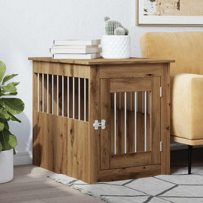 Dog Crate Furniture Artisan Oak 55x75x65 cm Engineered Wood