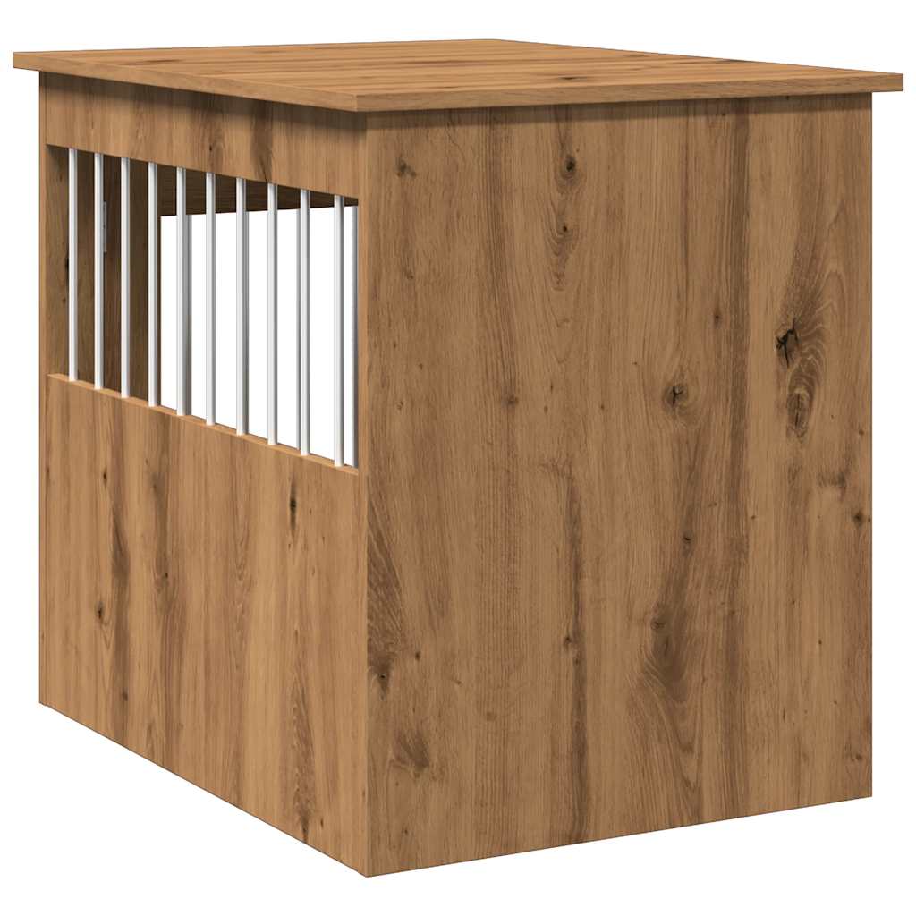 Dog Crate Furniture Artisan Oak 55x75x65 cm Engineered Wood