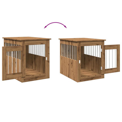 Dog Crate Furniture Artisan Oak 55x75x65 cm Engineered Wood