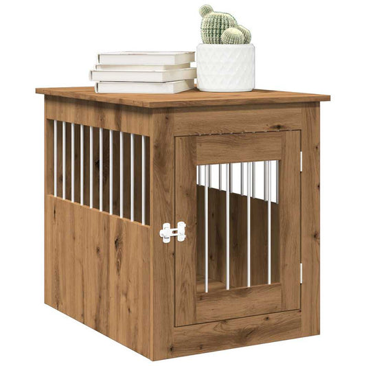 Dog Crate Furniture Artisan Oak 55x75x65 cm Engineered Wood