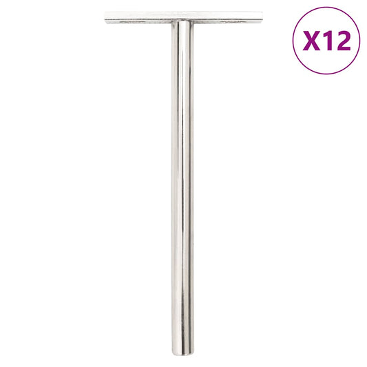 Floating Shelf Brackets 12pcs Invisible Ø10x150 mm Carbon Steel