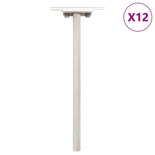 Floating Shelf Brackets 12pcs Invisible Ø12x200 mm Carbon Steel