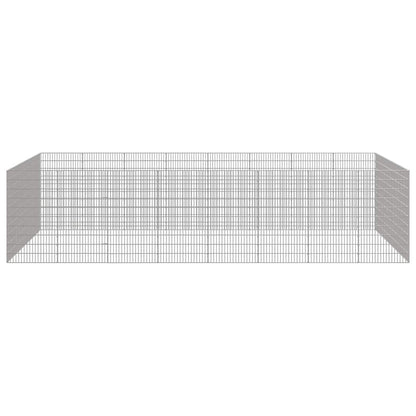 Free Range Animal Enclosure 24-Panel 54x100 cm Galvanised Iron