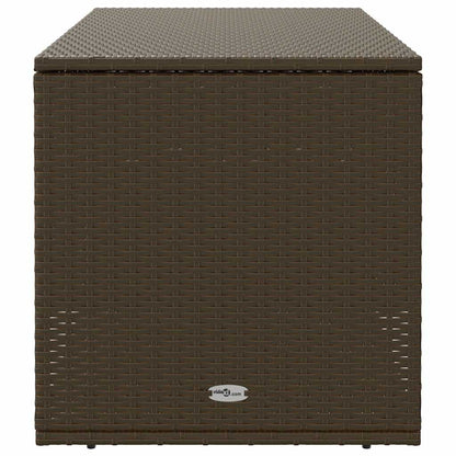 Outdoor Cushion Box Brown 100x55x55.5 cm Poly Rattan