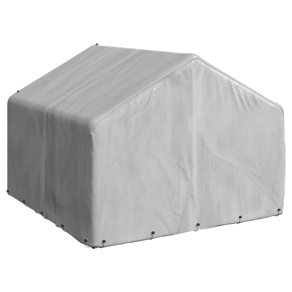 Outdoor Dog Kennel with Cover 2x2x1.5 m Galvanised Steel