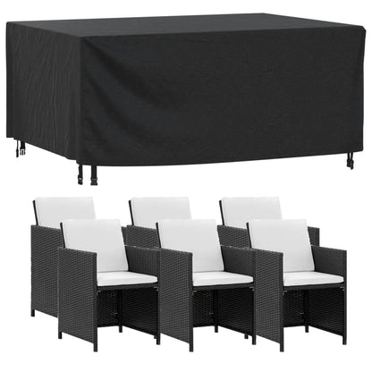 Garden Furniture Covers 2 pcs Black 172x113x73 cm Waterproof 420D