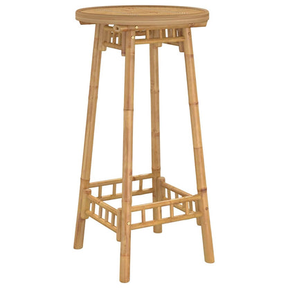 Outdoor Bar Table Round Ø55x100 cm Bamboo