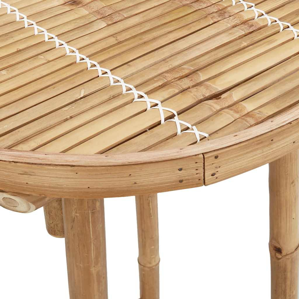 Outdoor Bar Table Round Ø55x100 cm Bamboo