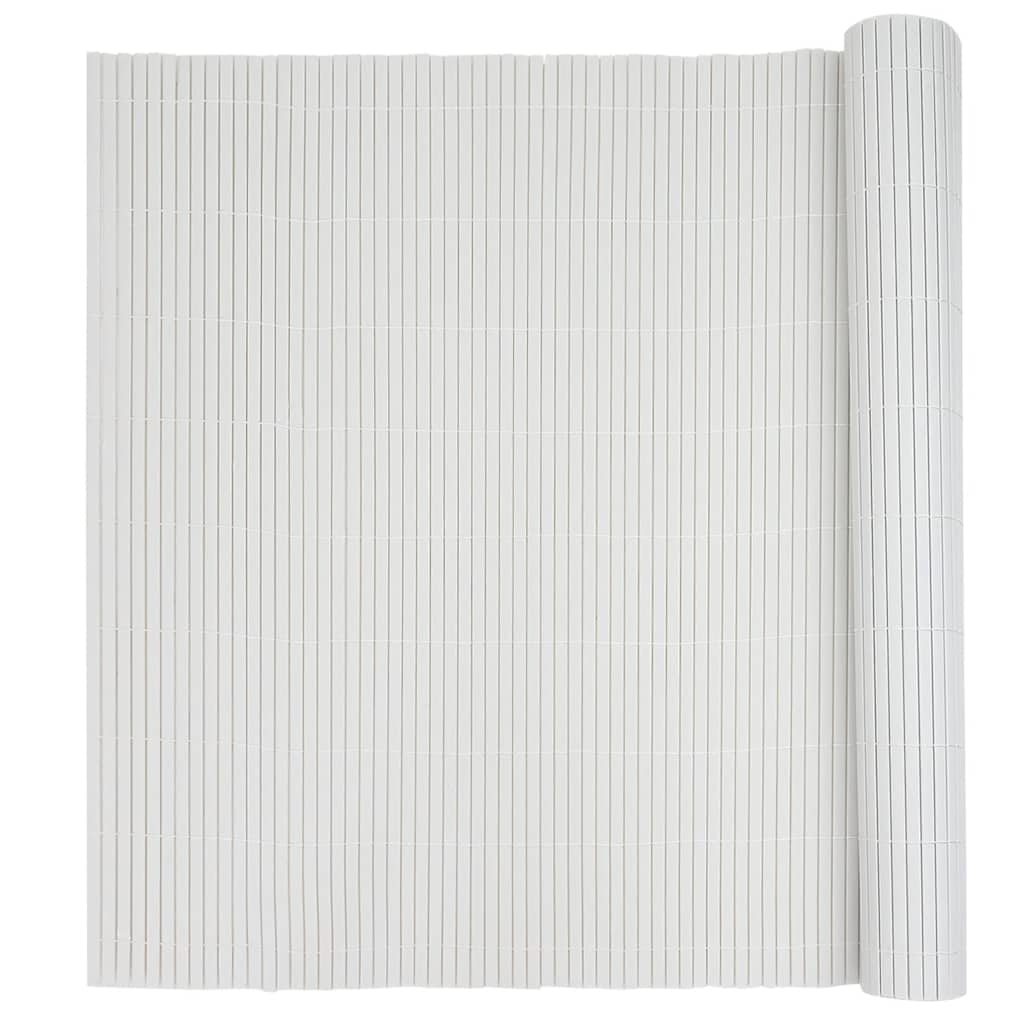 Garden Fence Double-Sided White 1.8x3 m PVC