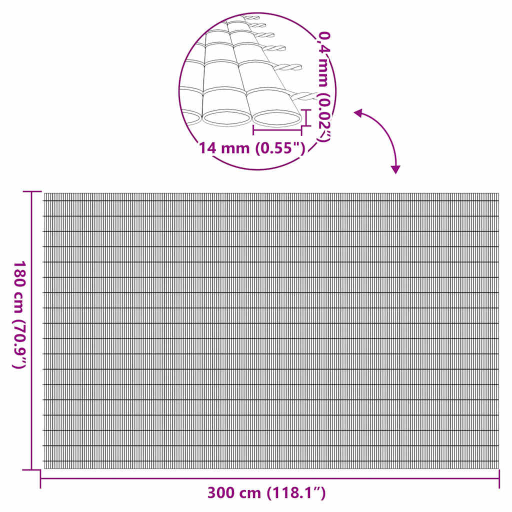Garden Fence Double-Sided White 1.8x3 m PVC