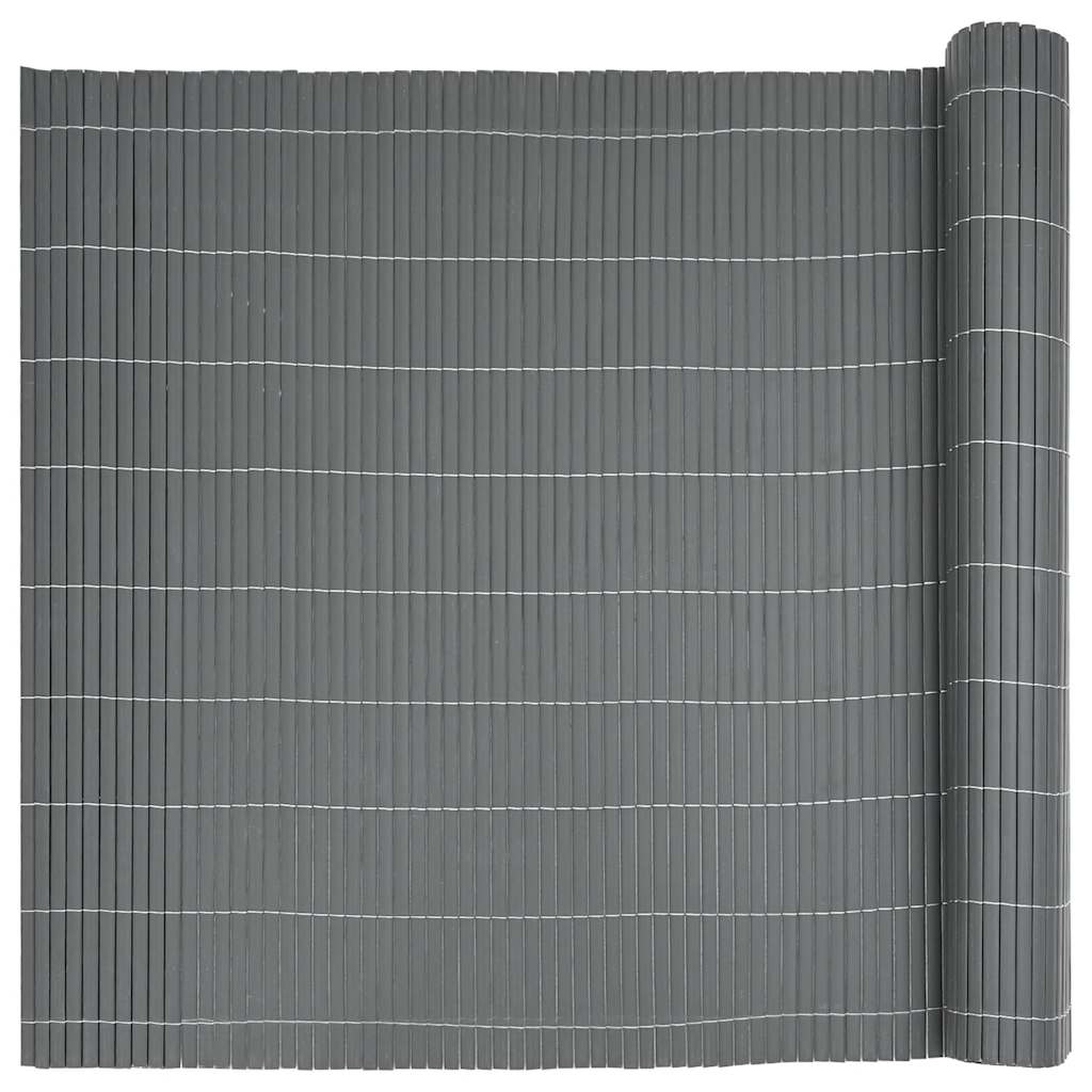 Garden Fence Double-Sided Grey 1.8x3 m PVC