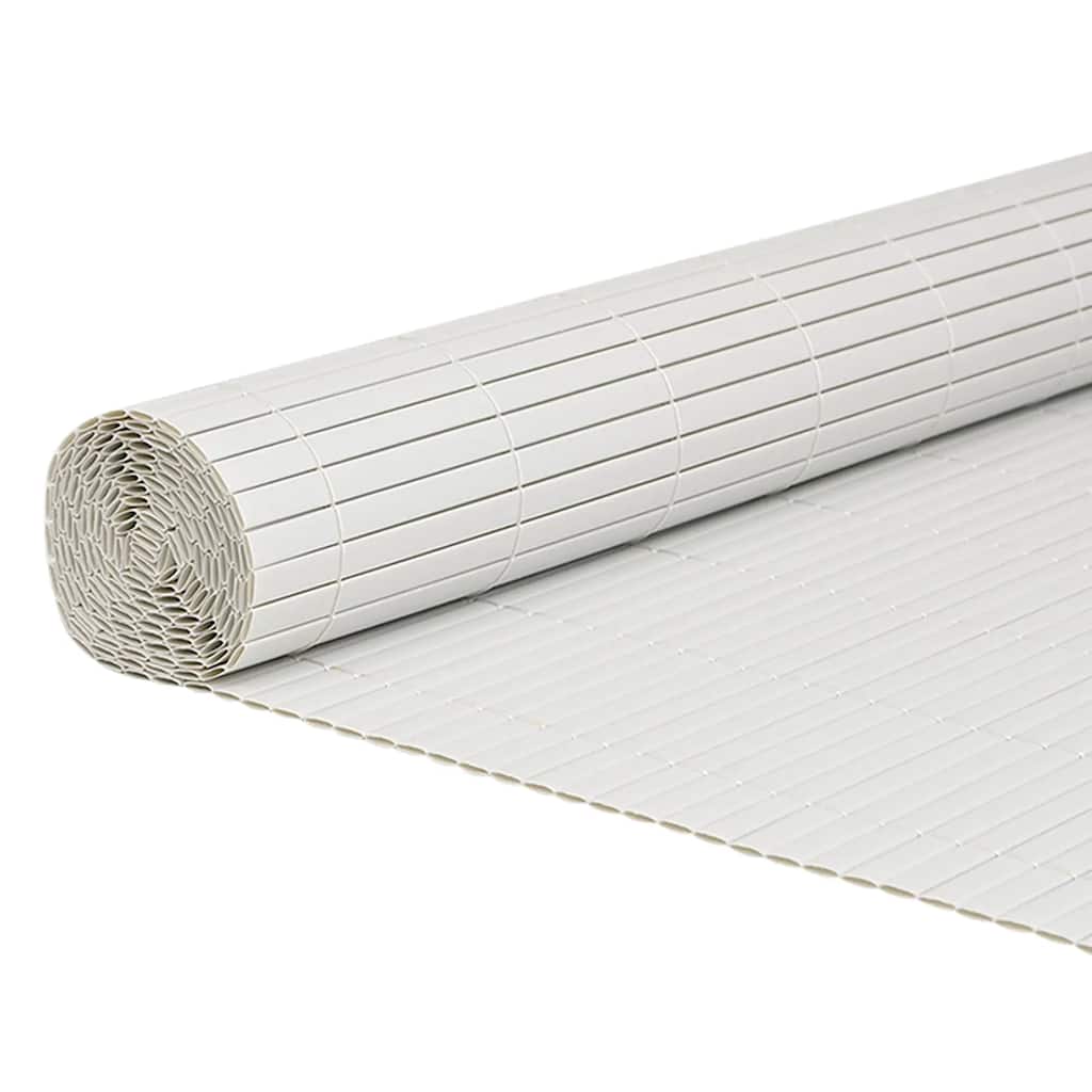 Garden Fence Double-Sided White 1.8x5 m PVC