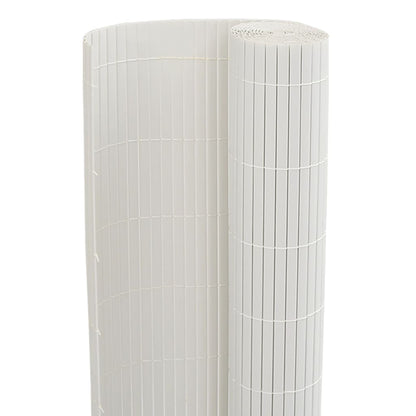 Garden Fence Double-Sided White 1.8x5 m PVC