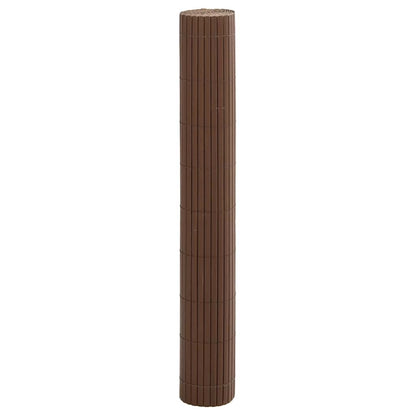 Garden Fence Double-Sided Brown 1.8x5 m PVC