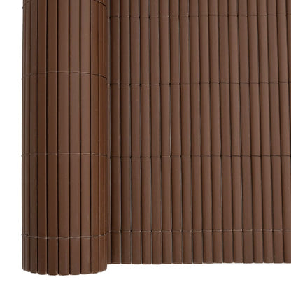 Garden Fence Double-Sided Brown 1.8x5 m PVC